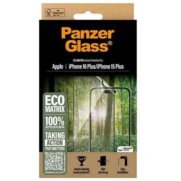 PanzerGlass MATRIX Screen Protector iPhone 16 Plus 6.7’’ Ultra-Wide Fit 2871 - Cell phone tempered glass<<<HurtelXML