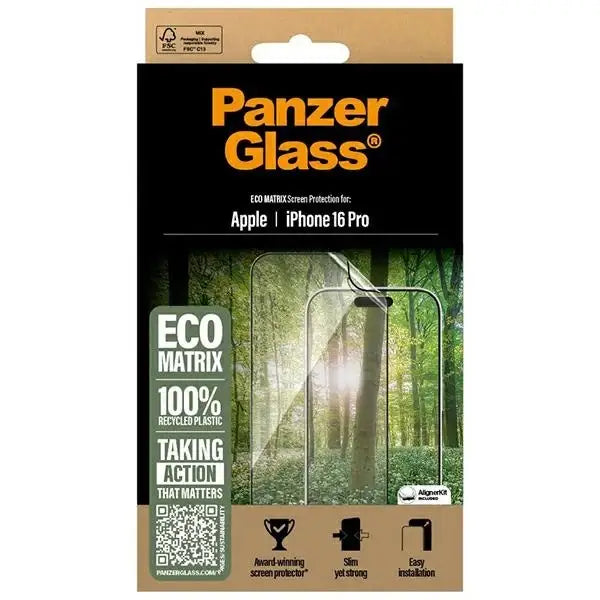 PanzerGlass MATRIX Screen Protector iPhone 16 Pro 6.3’’ Ultra-Wide Fit 2870 - Cell phone tempered glass<<<HurtelXML