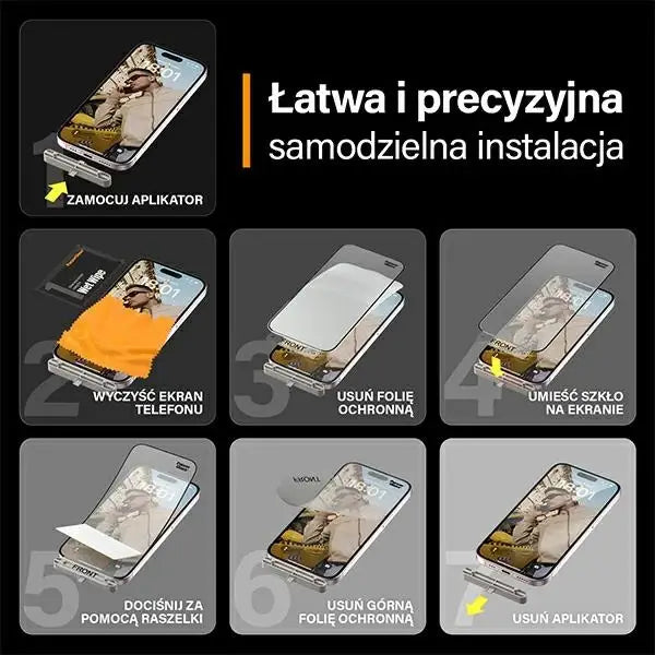 PanzerGlass Matrix Ultra-Wide-Fit hybrid glass for iPhone 15 with positioner - Cell phone tempered glass<<<HurtelXML