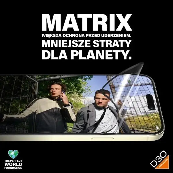 PanzerGlass Matrix Ultra-Wide-Fit hybrid glass for iPhone 15 Plus with positioner - Cell phone tempered