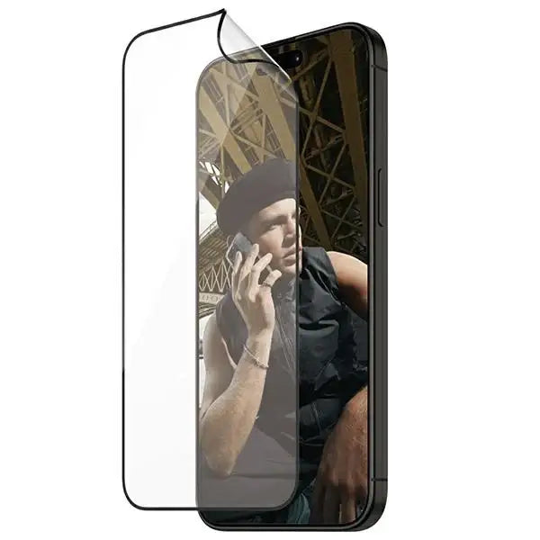 PanzerGlass Matrix Ultra-Wide-Fit hybrid glass for iPhone 15 Pro with positioner - Cell phone tempered glass<<<HurtelXML