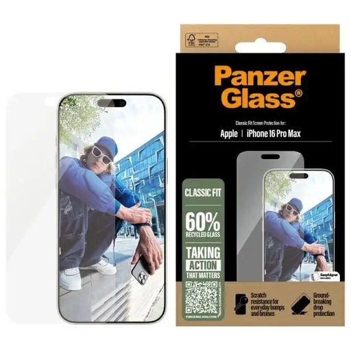 PanzerGlass Screen Protector iPhone 16 Pro Max 6.9’’ Classic Fit 2876 - Cell phone tempered glass<<<HurtelXML
