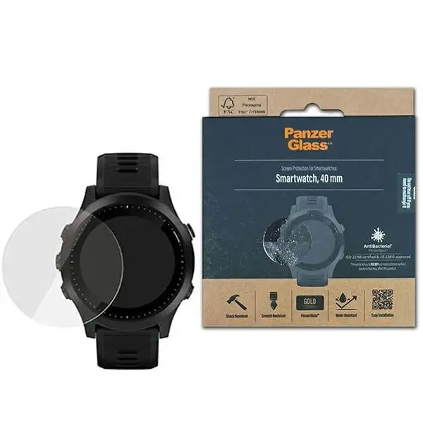 PanzerGlass SmartWatch screen protection for 40mm smartwatches - Cell phone tempered glass<<<HurtelXML