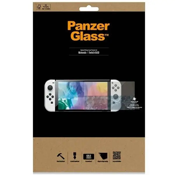 PanzerGlass Standard antibacterial glass for Nintendo Switch OLED - Gaming accessories<<<HurtelXML