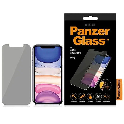 PanzerGlass Standard Fit tempered glass privatized for iPhone XR/11 - Cell phone tempered glass<<<HurtelXML