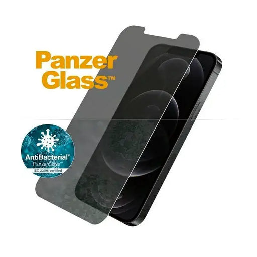 PanzerGlass Standard Super+ antibacterial privacy tempered glass for iPhone 12 / 12 Pro - Cell phone tempered