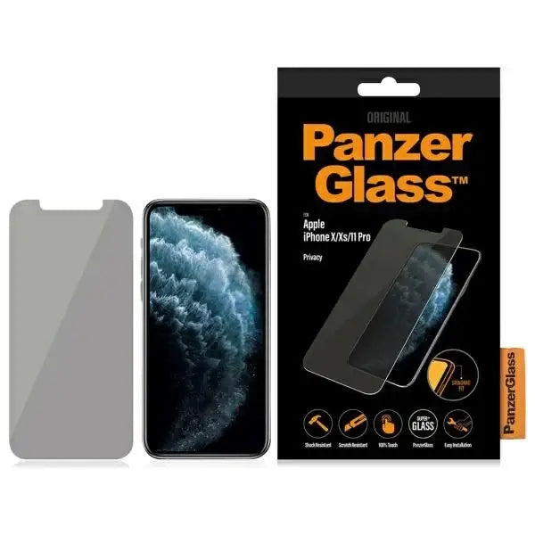 PanzerGlass Standard Super+ Tempered Glass for iPhone X / XS / 11 Pro - Cell phone tempered glass<<<HurtelXML