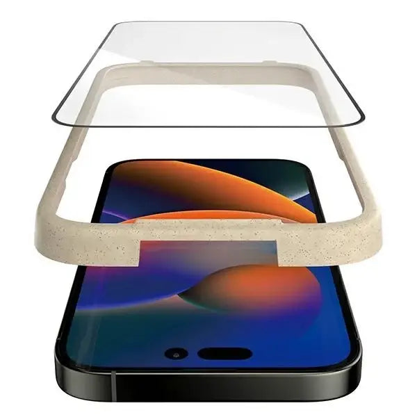 PanzerGlass Ultra-Wide Fit Antibacterial Tempered Glass with Positioner for iPhone 14 Pro Max - Cell phone tempered