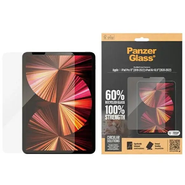 PanzerGlass Ultra-Wide Fit antibacterial tempered glass for iPad Pro 11’’ 2018-2022 / Air 10.9’’ 2020-2022 - Cell phone