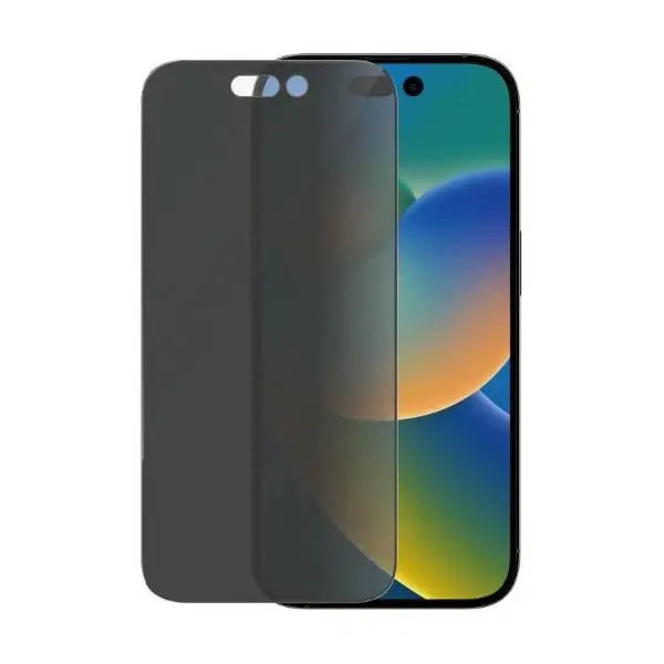 PanzerGlass Ultra-Wide Fit Tempered Glass Antibacterial Privacy with Positioner for iPhone 14 Pro - Cell phone tempered