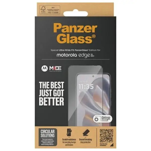 PanzerGlass Ultra-Wide Fit Tempered Glass for Motorola Edge 50 Neo - Cell phone tempered glass<<<HurtelXML