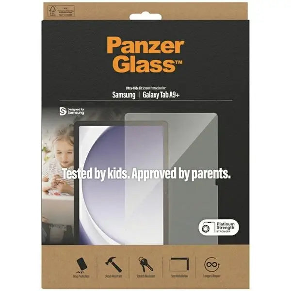 PanzerGlass Ultra-Wide Fit tempered glass for Samsung Galaxy Tab A9+ - Cell phone tempered glass<<<HurtelXML