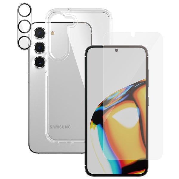 PanzerGlass Bundle 3in1 Transparent Case + Film + Camera Protector for Samsung Galaxy S23