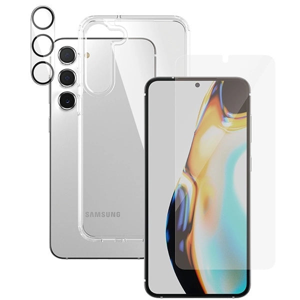 PanzerGlass Bundle 3in1 set transparent case + foil + camera cover for Samsung Galaxy S23+