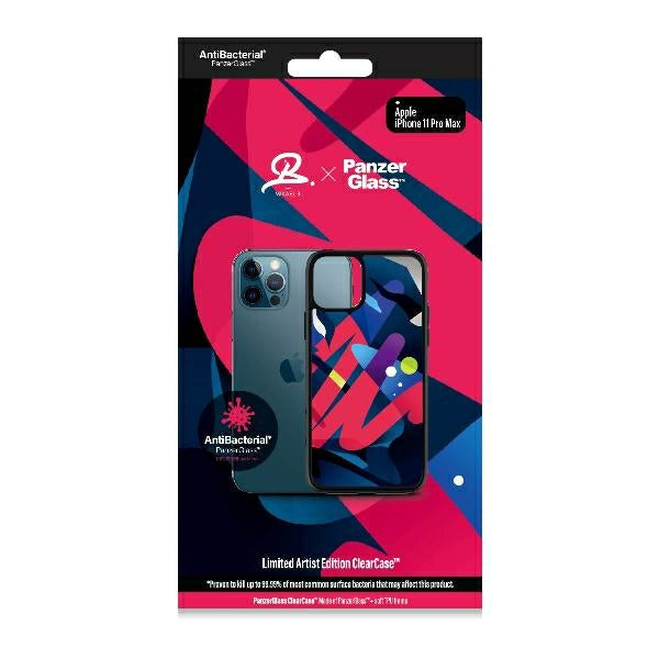 PanzerGlass ClearCase antibacterial Mikael B Limited Artist Edition case for iPhone 11 Pro Max - multicolored