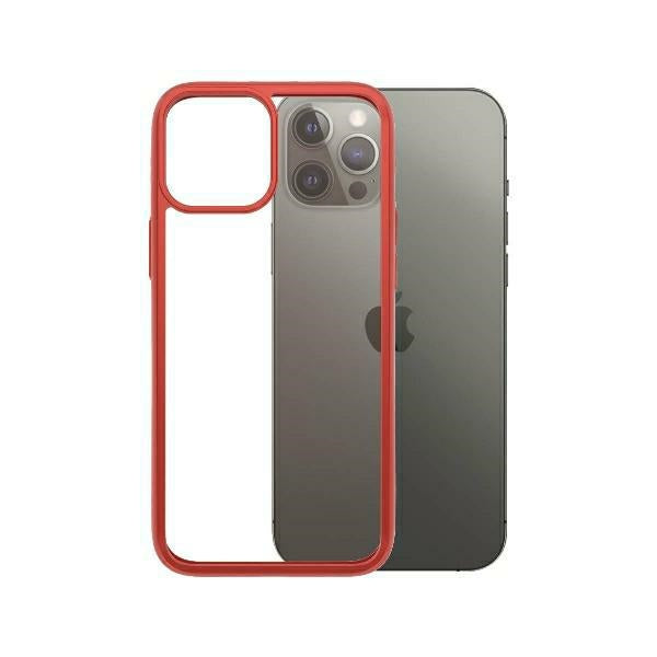 PanzerGlass ClearCase case for iPhone 12 Pro Max - transparent and red