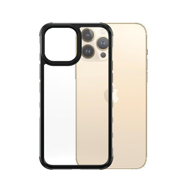 PanzerGlass ClearCase antibacterial Military Grade certified case for iPhone 13 Pro Max - transparent and black