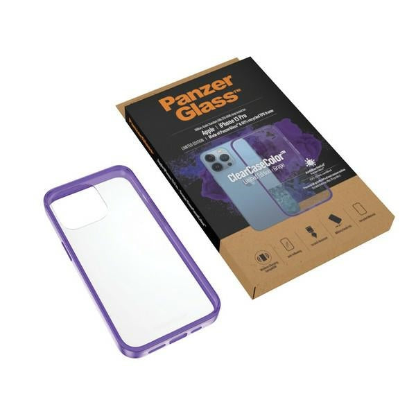 PanzerGlass ClearCase antibacterial Military Grade certified case for iPhone 13 Pro - transparent purple