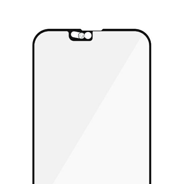 PanzerGlass E2E Microfracture antibacterial glass with camera cover with Swarovsky crystal for iPhone 13 mini - with black frame