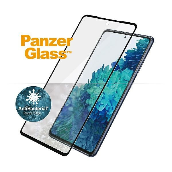 PanzerGlass E2E Microfracture antibacterial glass for Samsung Galaxy S20 FE - with black frame