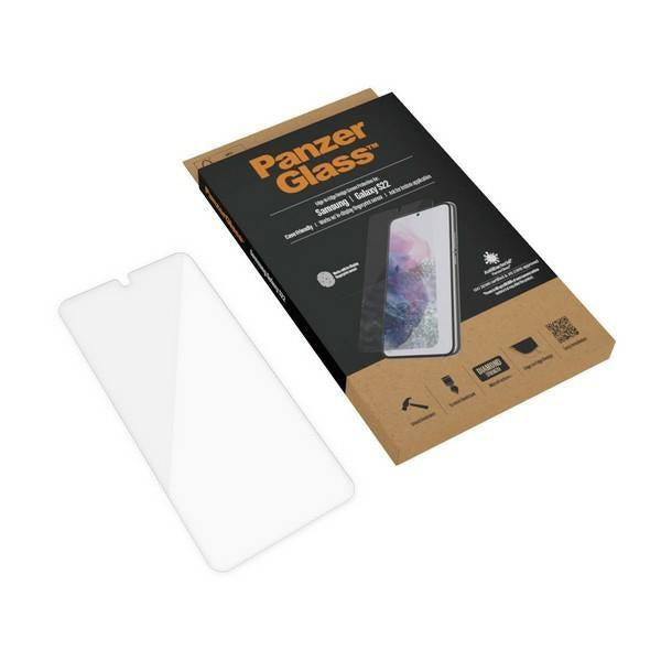 PanzerGlass E2E Microfracture antibacterial glass for Samsung Galaxy S22 - with black frame