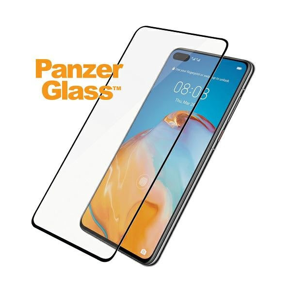PanzerGlass E2E Super+ tempered glass for Huawei P40 - with black frame