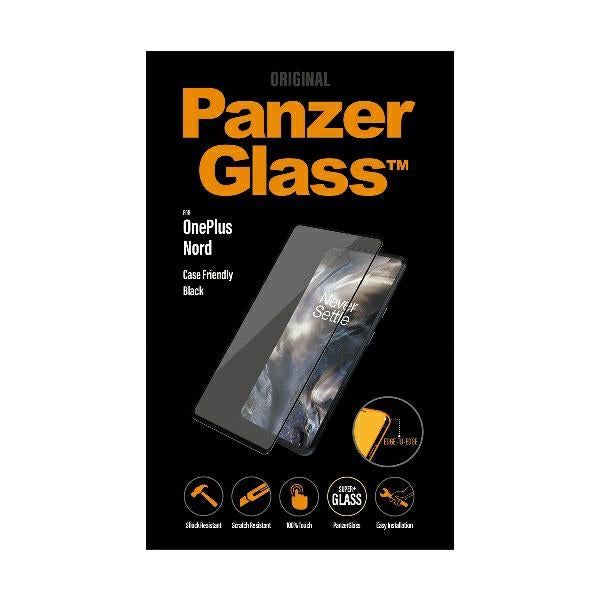 PanzerGlass E2E Super+ tempered glass for OnePlus Nord - with black frame