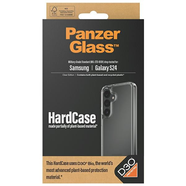 PanzerGlass HardCase with D3O® Bio and Military Grade certification for Samsung Galaxy S24 - transparent