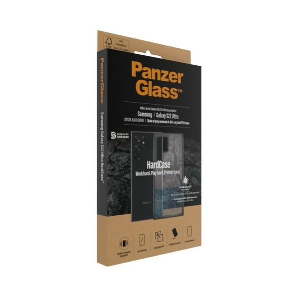 PanzerGlass HardCase antibacterial Military Grade certified case for Samsung Galaxy S22 Ultra - transparent
