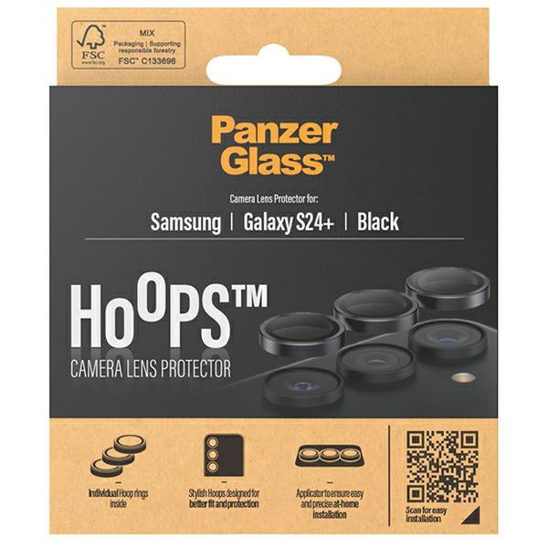 PanzerGlass Hoops Camera protection for Samsung Galaxy S24+ - with black frame