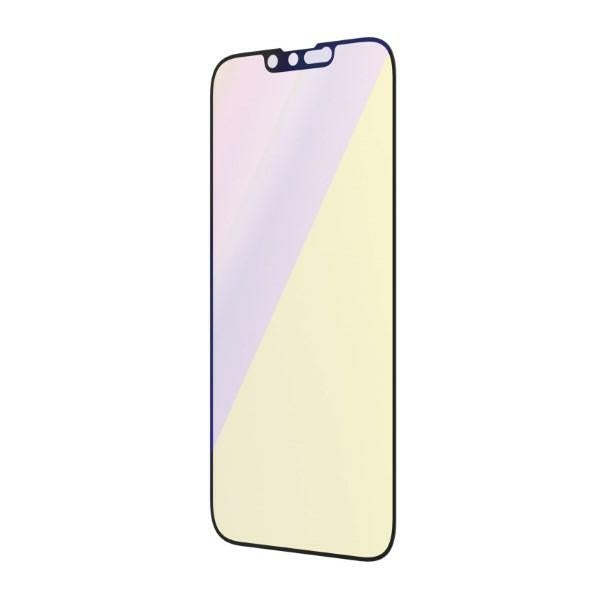 PanzerGlass Ultra-Wide Fit Antibacterial Tempered Glass with Blue Light Filter and Positioner for iPhone 14/13 Pro/13