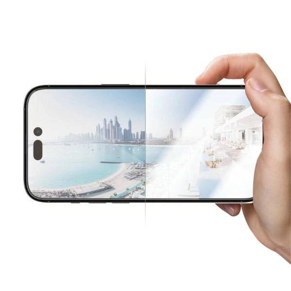 PanzerGlass Ultra-Wide Fit antibacterial tempered glass with glare filter and positioner for iPhone 14 Pro