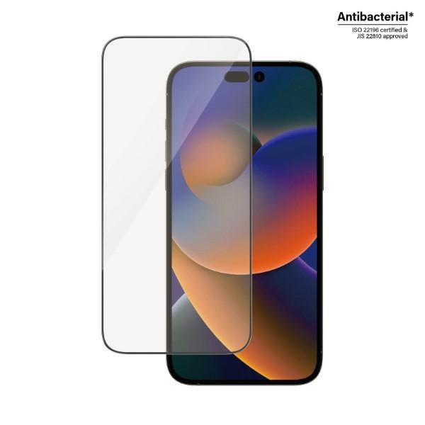PanzerGlass Ultra-Wide Fit antibacterial tempered glass for iPhone 14 Pro Max