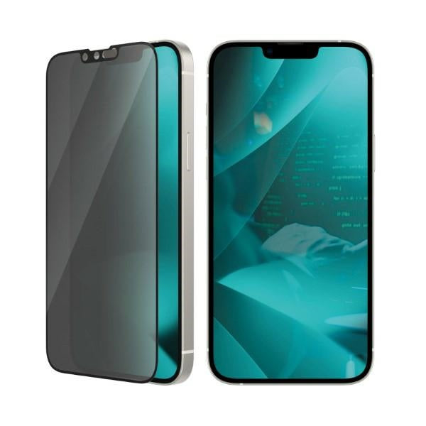 PanzerGlass Ultra-Wide Fit Tempered Glass Antibacterial Privacy with Positioner for iPhone 14 Plus / 13 Pro Max