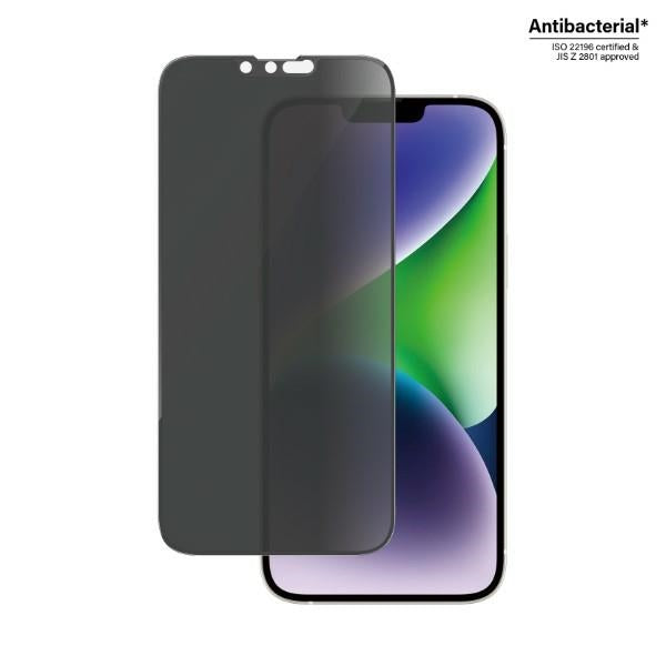 PanzerGlass Ultra-Wide Fit Tempered Glass Antibacterial Privacy for iPhone 14 Plus/13 Pro Max
