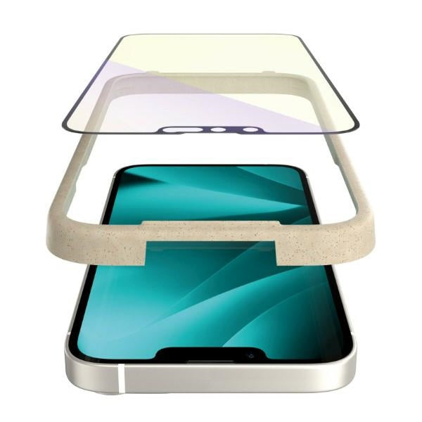 PanzerGlass Ultra-Wide Fit Antibacterial Tempered Glass with Blue Light Filter and Positioner for iPhone 14 Plus / 13 Pro Max