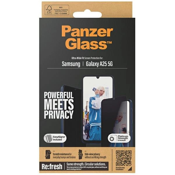 PanzerGlass Ultra-Wide Fit Tempered Glass with Positioner for Samsung Galaxy A25 5G