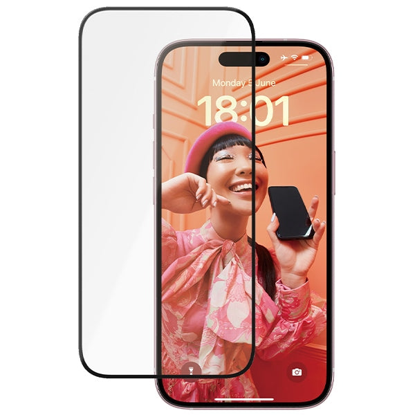 PanzerGlass Ceramic Protection ceramic glass for iPhone 15 with positioner