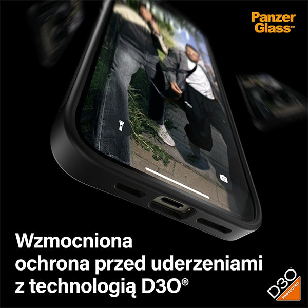 PanzerGlass ClearCase Case for iPhone 15 Plus / 14 Plus with Military Grade Certification - Clear &amp; Black