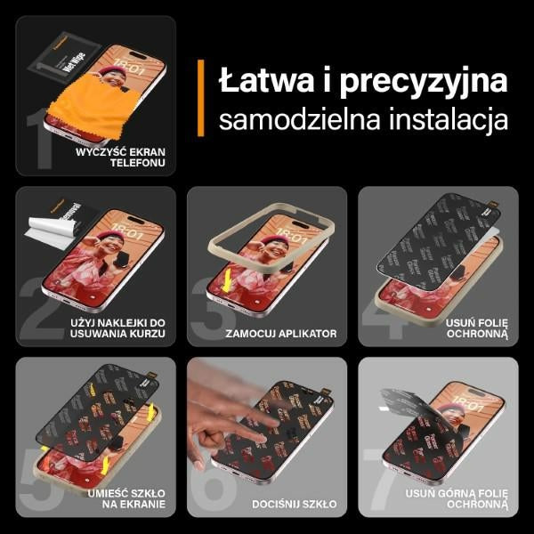 PanzerGlass Re:fresh Glass for iPhone 15 with positioner