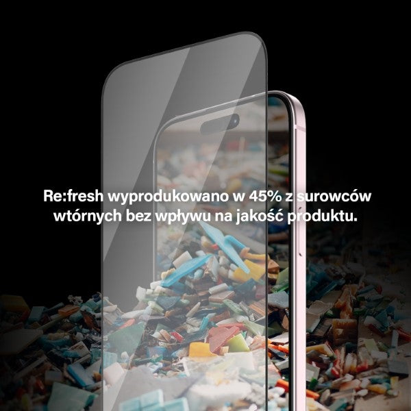 PanzerGlass Re:fresh Glass for iPhone 15 with positioner