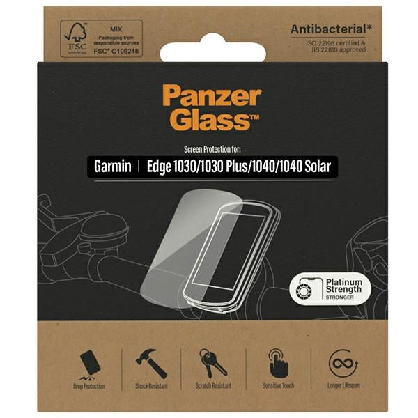 PanzerGlass Ultra-Wide Fit Antibacterial Tempered Glass for Garmin 1030 / 1030 Plus / 1040 / 1040 Solar