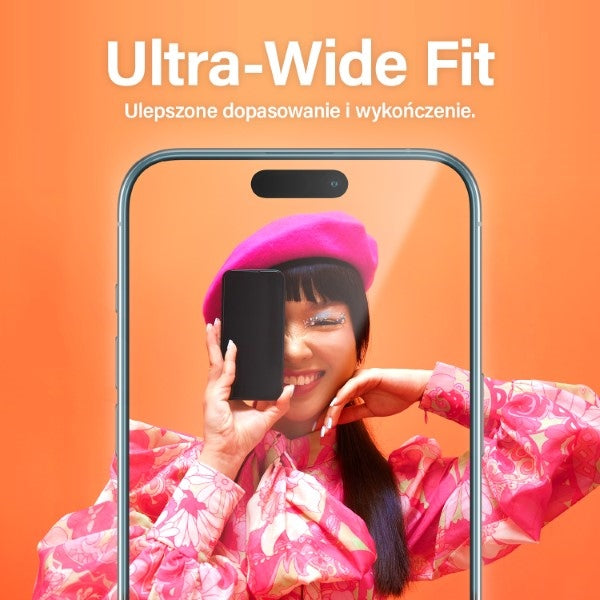 PanzerGlass Ultra-Wide Fit Tempered Glass with Positioner for iPhone 15 Pro Max