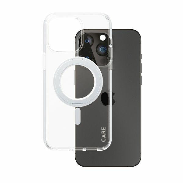 CARE by PanzerGlass Kickstand Case MagSafe for iPhone 15 Pro Max - silver