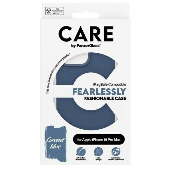 CARE by PanzerGlass Fashion Case iPhone 16 Pro Max 6.9" blue/blue MagSafe 1384