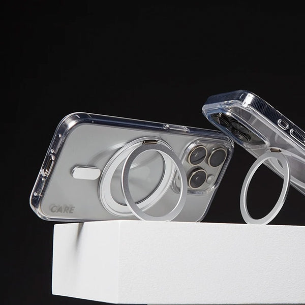 CARE by PanzerGlass Feature Kickstand Case iPhone 16 6.1" silver/silver MagSafe 1325