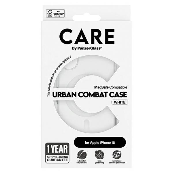 CARE by PanzerGlass Flagship Case iPhone 16 6.1" white/white MagSafe 1337