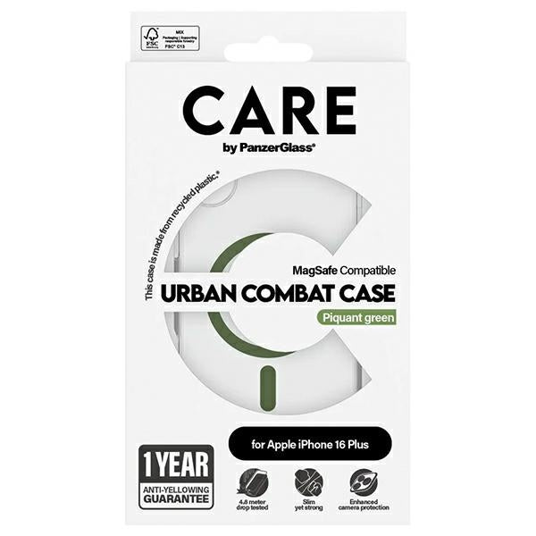 CARE by PanzerGlass Flagship Case iPhone 16 Plus 6.7" green/green MagSafe 1371