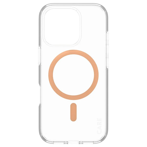 CARE by PanzerGlass Flagship Case iPhone 16 Pro 6.3" Peachy MagSafe 1374