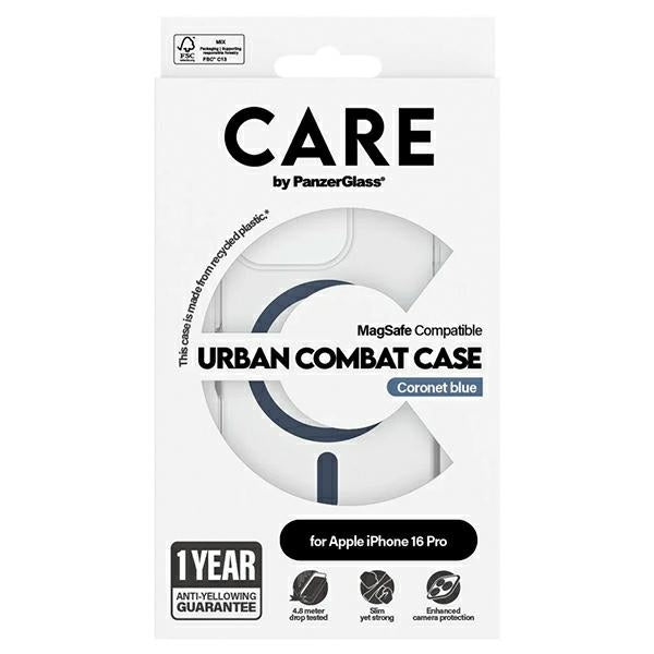 CARE by PanzerGlass Flagship Case iPhone 16 Pro 6.3" blue/blue MagSafe 1366